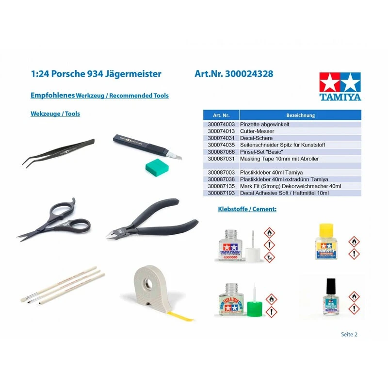 Tamiya Maquette Porsche 934 Jägermeister 9 Tamiya Maquette Porsche 934 Jägermeister – Image 9