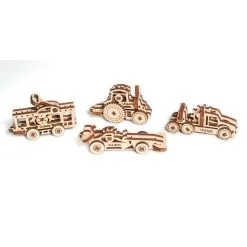 UGEARS Maquette Véhicules Set De 4pièces, 62 Pièces: Voiture De Sport 16pcs