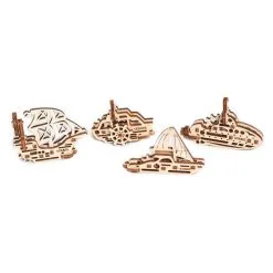 UGEARS Maquette Bateaux Set De 4 Pièces, 56 Pièces, Yacht 13pcs -Maquettes en métal Soldes ugears 8412063 bateaux set de 4 pieces 56 pieces yacht 13pcs 3