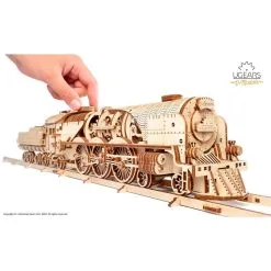 UGEARS Maquette Bois V-Express Train à Vapeur -Maquettes en métal Soldes ugears 8412085 v express train a vapeur 4