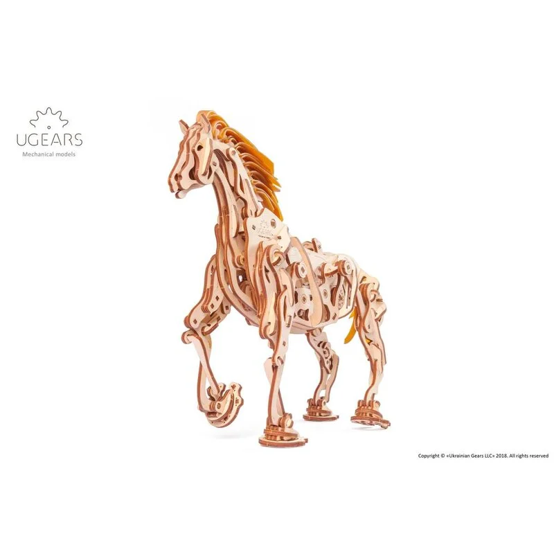 UGEARS Maquette Cheval Mécanique 2 UGEARS Maquette Cheval Mécanique – Image 2
