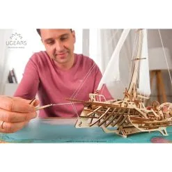 UGEARS Maquette Trimaran Merihobus -Maquettes en métal Soldes ugears 8412089 trimaran merihobus 10