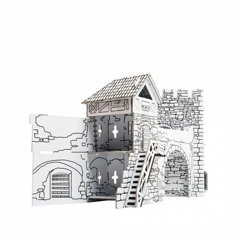 UMBUM Maquette Carton Vieille Porte (coloration 3D) 2 UMBUM Maquette Carton Vieille Porte (coloration 3D) – Image 2