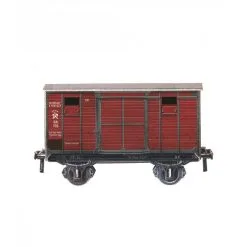UMBUM Maquette Carton Wagon Couvert à Deux Essieux