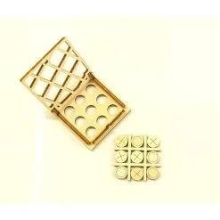 WOODEN CITY Maquette Petit Jeu De Plateau Tic Tac Toe № 1 -Maquettes en métal Soldes wooden city wg201 petit jeu de plateau tic tac toe 1 3
