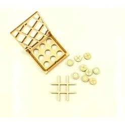 WOODEN CITY Maquette Petit Jeu De Plateau Tic Tac Toe № 1 -Maquettes en métal Soldes wooden city wg201 petit jeu de plateau tic tac toe 1 9