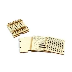 WOODEN CITY Maquette Jeu D'échecs Mini