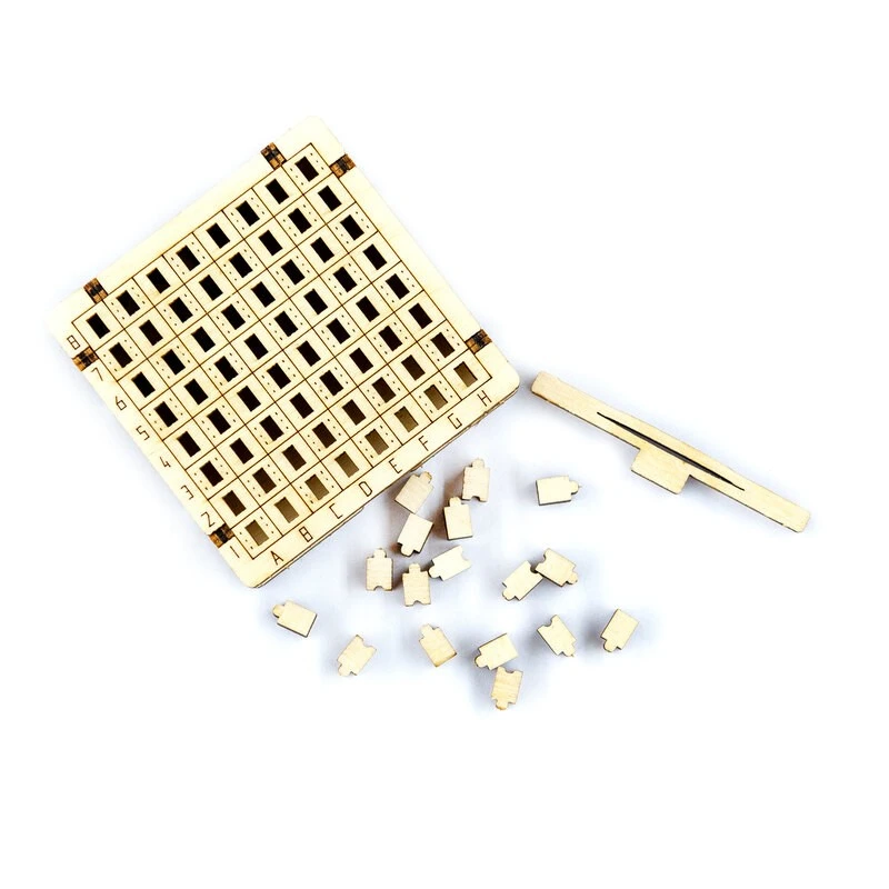 WOODEN CITY Maquette Jeu De Plateau Mini Jeu De Dames 5 WOODEN CITY Maquette Jeu De Plateau Mini Jeu De Dames – Image 5