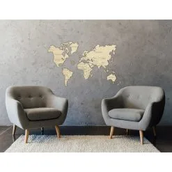 WOODEN CITY Maquette Carte Du Monde L -Maquettes en métal Soldes wooden city wm502 carte du monde l 11