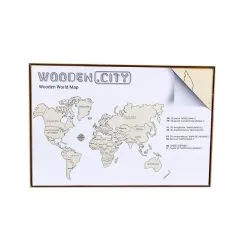 WOODEN CITY Maquette Carte Du Monde L -Maquettes en métal Soldes wooden city wm502 carte du monde l 2