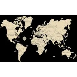 WOODEN CITY Maquette Carte Du Monde Xxl -Maquettes en métal Soldes wooden city wm505 carte du monde xxl 2