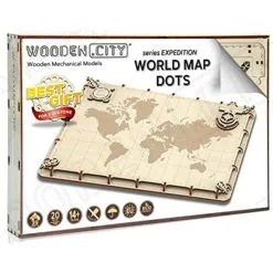 WOODEN CITY Maquette Carte Du Monde Expédition Série De Point -Maquettes en métal Soldes wooden city wm507 carte du monde expedition serie de point 6
