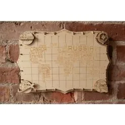 WOODEN CITY Maquette Carte Du Monde Expédition Série De Mots -Maquettes en métal Soldes wooden city wm508 carte du monde expedition serie de mots 5