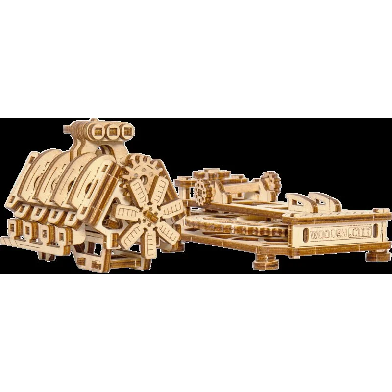 WOODEN CITY Maquette Moteur V8 5 WOODEN CITY Maquette Moteur V8 – Image 5
