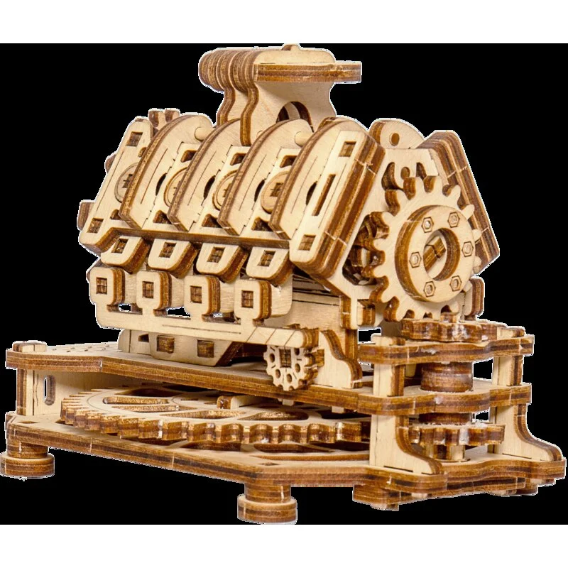 WOODEN CITY Maquette Moteur V8 1 WOODEN CITY Maquette Moteur V8