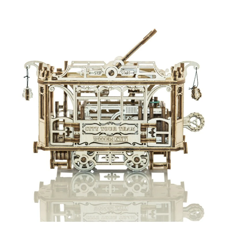 WOODEN CITY Maquette Tramway De Ville Avec Rails 3 WOODEN CITY Maquette Tramway De Ville Avec Rails – Image 3