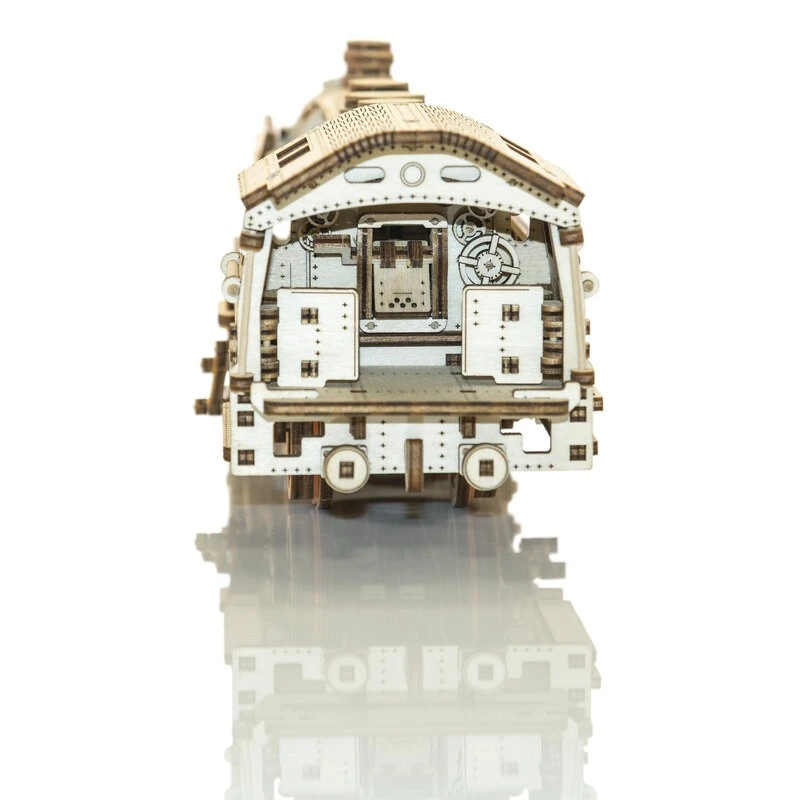 WOODEN CITY Maquette Wooden Express + Tender Avec Rails 3 WOODEN CITY Maquette Wooden Express + Tender Avec Rails – Image 3