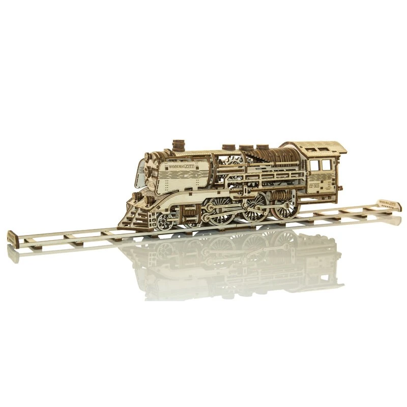 WOODEN CITY Maquette Wooden Express + Tender Avec Rails 6 WOODEN CITY Maquette Wooden Express + Tender Avec Rails – Image 6