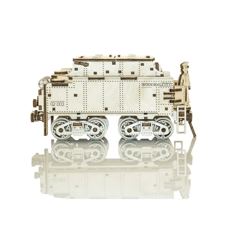 WOODEN CITY Maquette Wooden Express + Tender Avec Rails 8 WOODEN CITY Maquette Wooden Express + Tender Avec Rails – Image 8