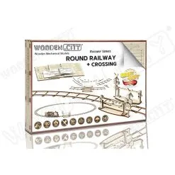 WOODEN CITY Maquette Rails Ronds + Croisement 9 WOODEN CITY Maquette Rails Ronds + Croisement -Maquettes en métal Soldes wooden city wr324 rails ronds croisement 4