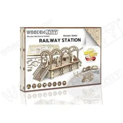 WOODEN CITY Maquette Gare -Maquettes en métal Soldes wooden city wr325 gare 6